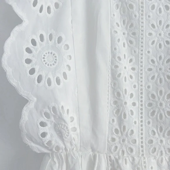 English Factory Eyelet Midi Dress White NWT Midi